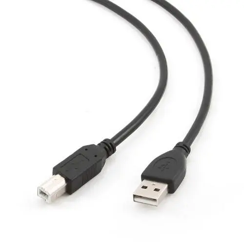 Кабель USB 2.0 AM – USB BM, 3 м, черный, Cablexpert (CCP-USB2-AMBM-10) - фото 1