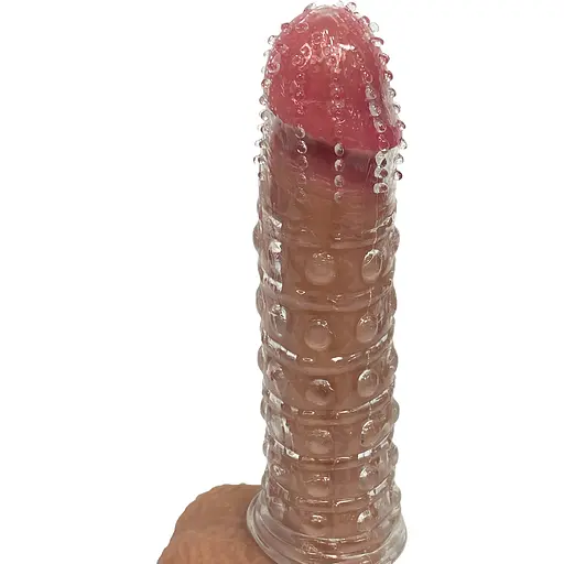 Насадка Passion Deluxe багаторазова з пухирцями і вусиками (4821002030095)