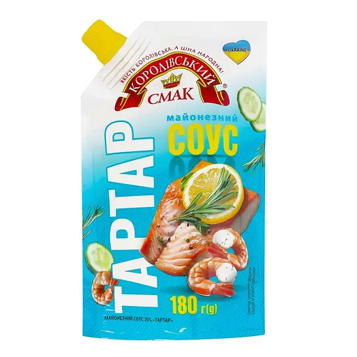 Майонезный соус Королівський смак Тартар 30% 180 г - фото 1