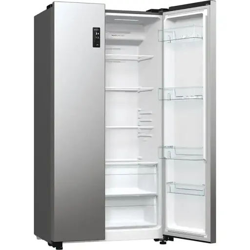 Холодильник Gorenje SBS 179х67х92 см 2 двери 356( 191) л А++ NF+ инв. внешний дисплей матовый серый - фото 4