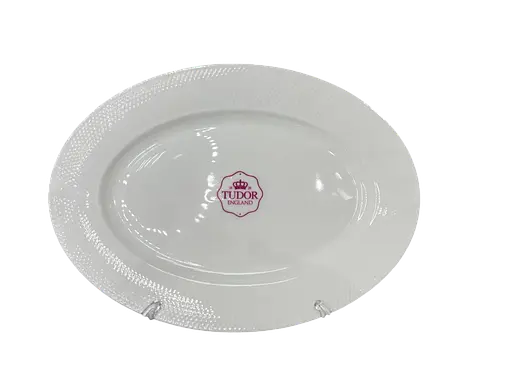 Блюдо фарфоровое овальное Tudor СЕТКА 35 см (TU1045)