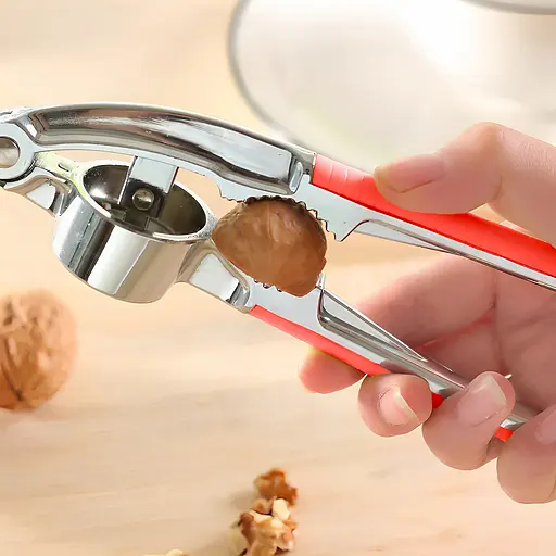 Многофункциональный пресс измельчитель для чеснока чесночница с орехоколом (2 в 1), Kitchen Master Красный 85641 - фото 2