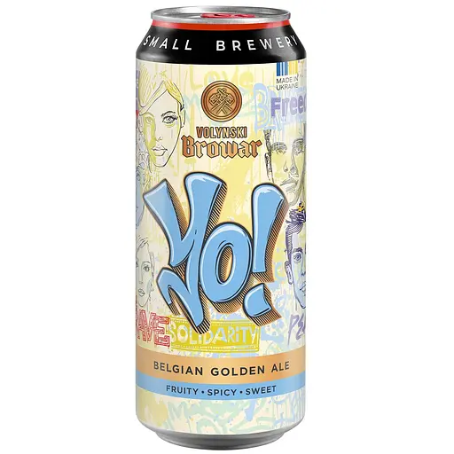 Пиво светлое нефильтрованное YO! 0.5 ж/б  - фото 1