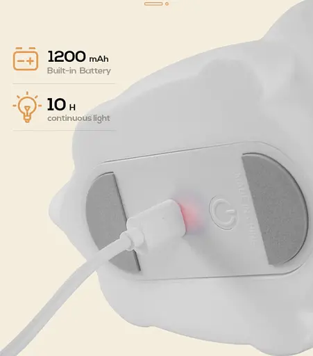 Декоративный ночник Polygonal Dinosaur LJC-150 динозавр детский силиконовый светильник для сна белый игрушка - фото 6