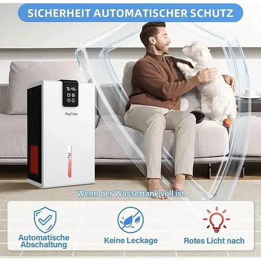 Электрический осушитель воздуха RoyYaw ультратихий 2600 мл - фото 2