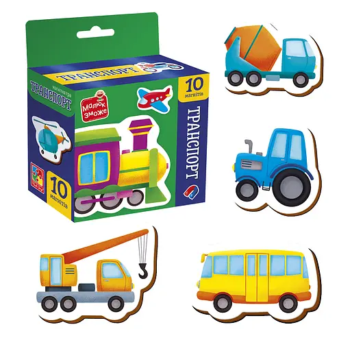 Гра развивающая, набор магнитов Транспорт