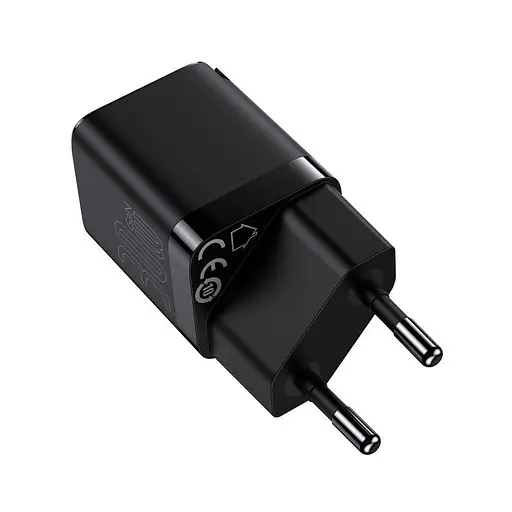 Адаптер-блок питания сетевой Baseus GAN3 Fast Charger 30 W (CCGN010101) черный - фото 1