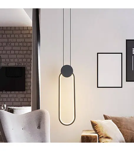 Люстра-підвіс Romin D821B чорний - фото 1