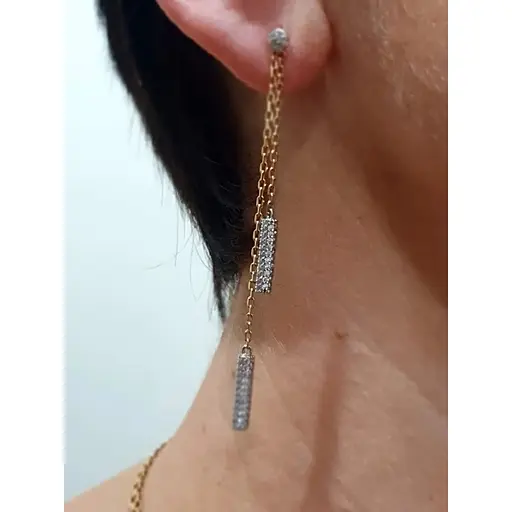 Золоті сережки-пусети Харківська ювелірна фабрика трансформери. 700531-СПРРП - фото 3