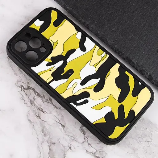 Чехол Epik TPU+PC Army Collection для Apple iPhone 12 Pro 6.1 Желтый - фото 3