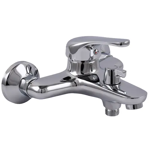 Смеситель для ванны Globus Lux Solly GLSO-0102NE латунный с ручной лейкой для душа и креплением настенным