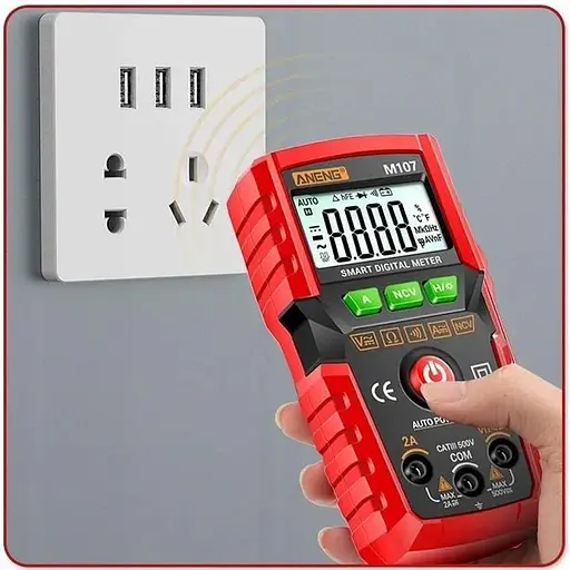 Мультиметр ANENG m107 измерения VARCT (напряжение сила тока сопротивления емкости) - фото 3