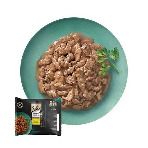 Корм для котів Sheba Select Slices з м'ясом птиці в соусі 4 шт. x 85 г - фото 4