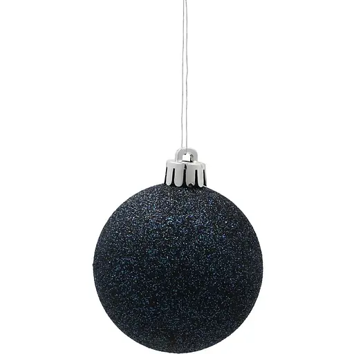 Комплект елочных шариков Chomik пластиковые 6 см синие 8 шт. (GIF3979) - фото 4