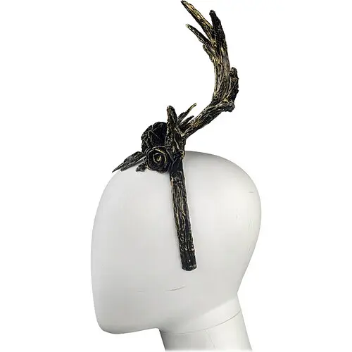 Роги Чорний олень на обручі - фото 3