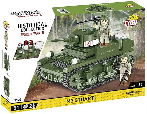Конструктор дитячий танк M3 Stuart COBI 3129