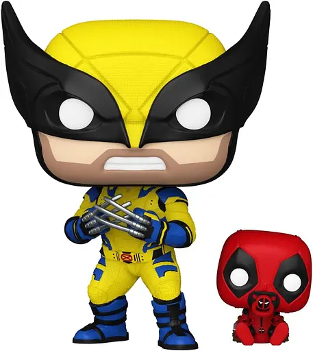 Коллекционная фигурка Funko Pop Дедпул Росомаха и Бейбипул Deadpool Wolverine with Babypool 10 см FP D 1403 - фото 2