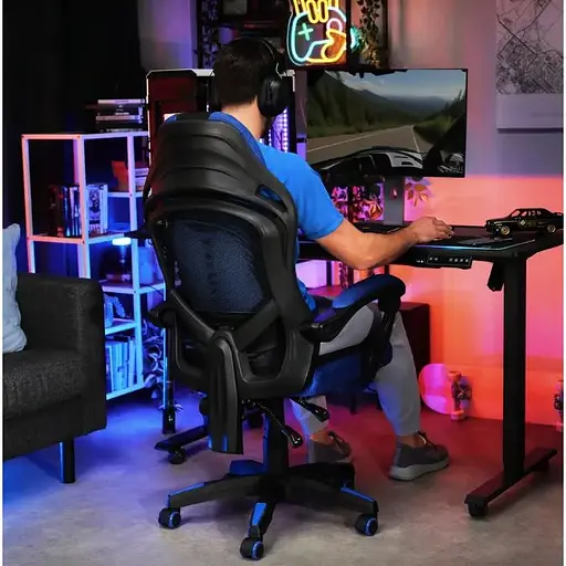 Геймерское кресло Di Volio Sporte синий - фото 4