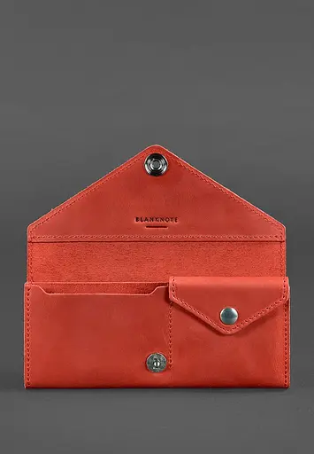 Женский кожаный кошелек Керри 1.0 коралловый - фото 4