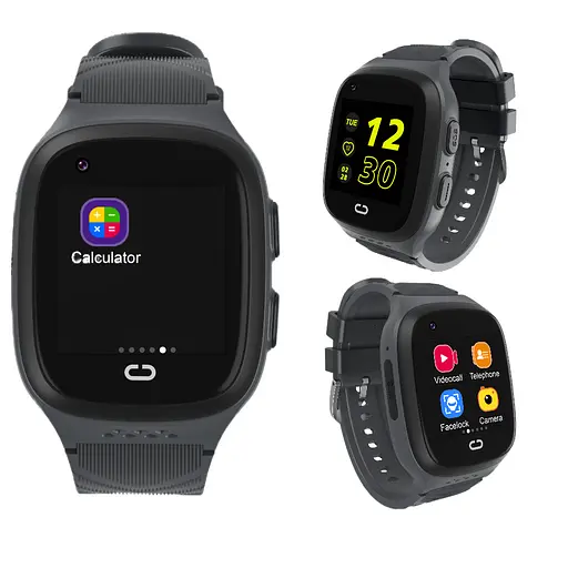 Смарт годинник-телефон дитячі LT31E з камерою WI-FI GPS SIM-карта Black (18321) - фото 3