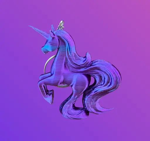 3D Іграшка Єдиноріг, 8 см, брелок - фото 2