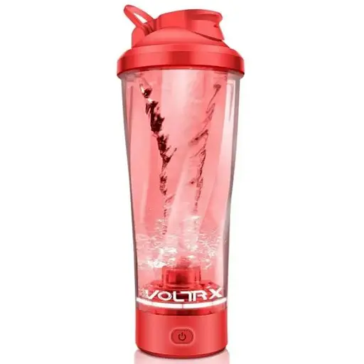 Шейкер спортивний електричний VOLTRX VortexBoost 600 мл Tritan Red (Vortex_Red) - фото 1