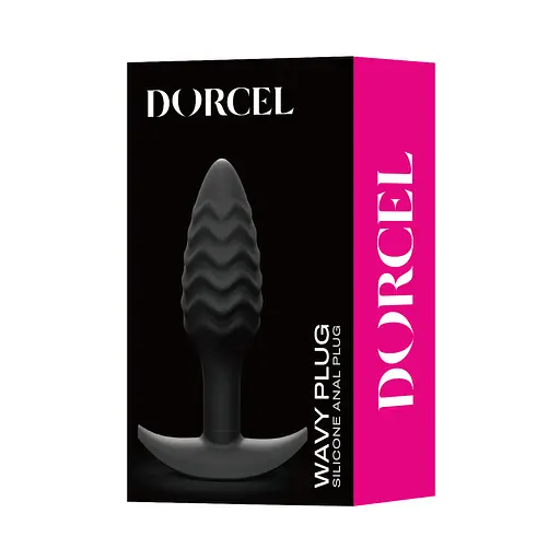 Анальна пробка Dorcel Wavy Plug 10.6 см (чорний) - фото 4