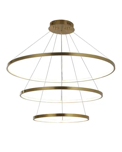 Подвесной светильник, люстра Goldlux 330031 Lea 3 Led 3x60W 4000K 8000Lm IP20 Золото - фото 2