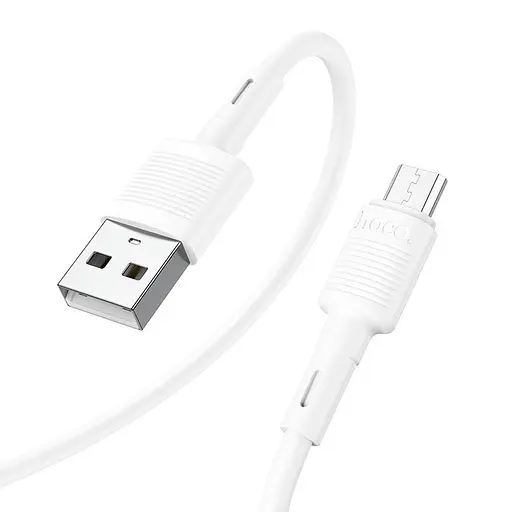 Кабель Hoco X83 Micro-USB Victory 1 метр белый (6931474770899) - фото 1