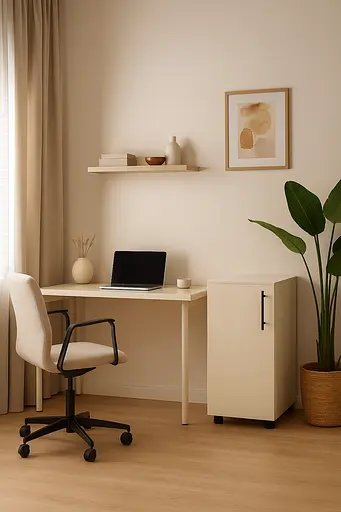 Пенал закрытый низкий ОП-711 Orange-Line 350х347х750 Кашемир - фото 2