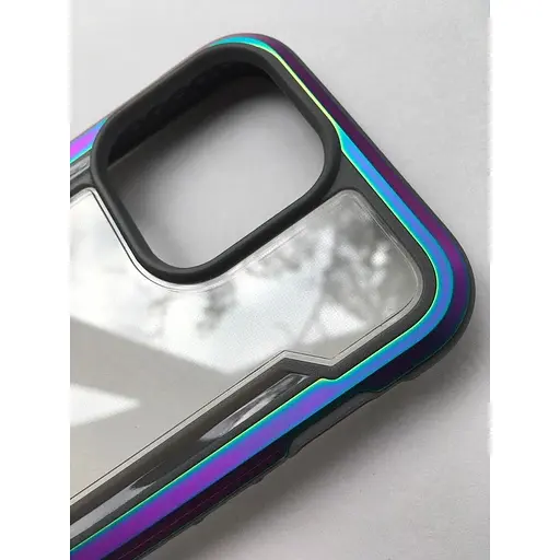 Оригинальный противоударный чехол X-Doria Raptic Shield Pro iPhone 13 Pro (6.1") Blue прозрачный - фото 8