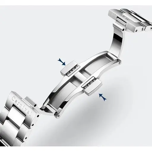 Часы мужские механические наручные Carnival BlueMarine 10 Bar (Серебристые) - фото 9