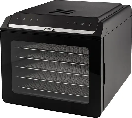 Сушарка для продуктів Gorenje 580 Вт піддонів 6 x 1.5 см дисплей пластик+метал чорний - фото 2