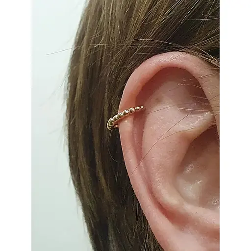 Золотая моно-серьга/серьга для хеликса. 110011Я - фото 4