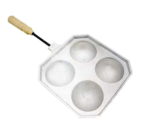 Форма для приготовления творожных, сырных шариков / пончиков (такоячница) на 4 шарика, Ласунка 81924 - фото 3