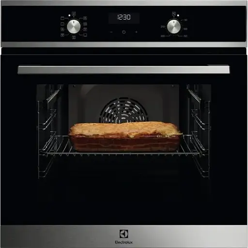 Духова шафа Electrolux електрична 65 л, A, дисплей, конвекція, телескопічні напрямні, чорний - фото 1