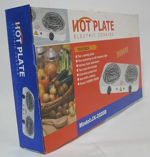 Электрическая плита JX-2020B спираль 2-комфорки 2000W - фото 8