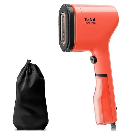 Tefal Отпариватель компактный Pure Pop, 1300Вт, 70мл, постоянный пар - 20гр, красный - фото 1