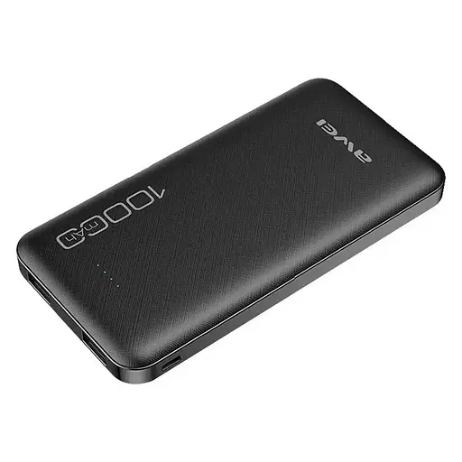 Портативное зарядное устройство для Power Bank Awei P5K 10000 mAh Павербанк USB черный - фото 5