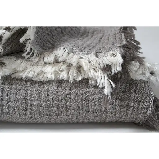 Покривало Lotus Home Larna muslin 200х220 см чорне (svt-2000022344302) - фото 3