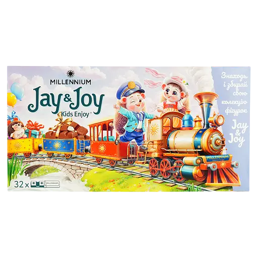 Шоколад Millennium Jay&Joy молочный с молочной начинкой 360 г