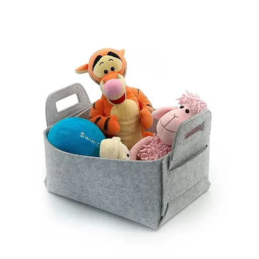 Кошик для зберігання Handy Home Фетр, 30х23х16 см, світло-сіра (UC-196) - фото 3