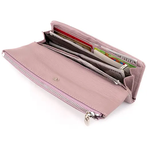 Женский кожаный кошелек-клатч ST Leather 18.5х9.8х2 см acs0015820 - фото 2