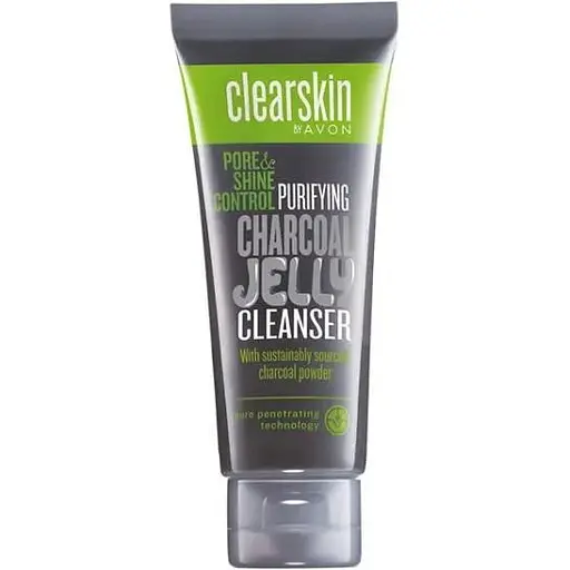 Гель-желе для вмивання з вугіллям Avon Скорочення пор і блиску 125 мл - фото 1