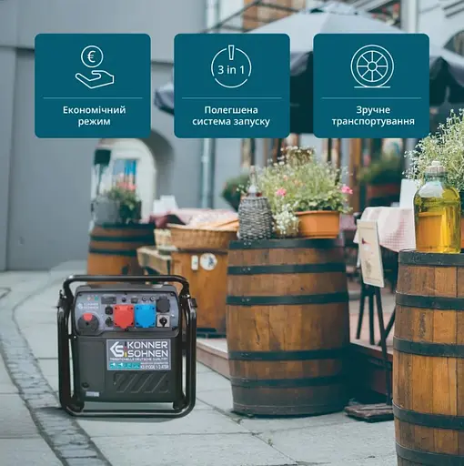 Інверторний генератор Konner&Sohnen 8/8.5 кВт KS 8100iE 1/3 ATSR - фото 10