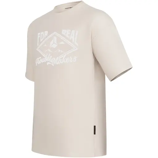 Футболка мужская Frontier Big white logo XL Taupe - фото 2