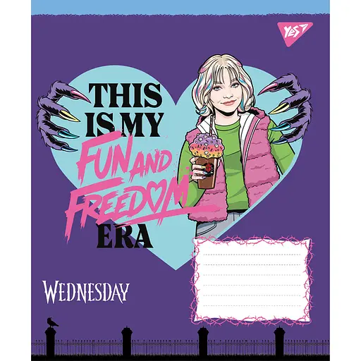 Набір зошитів Yes Wednesday Школа Загадок А5 18 аркушів у клітинку 25 шт. (768264) - фото 5