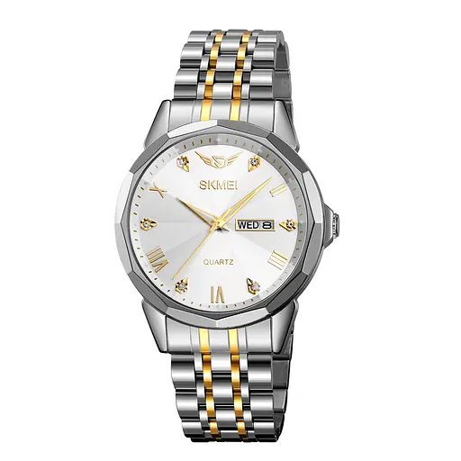 Наручний годинник жіночий 2291TGDWT Silver-Gold-White Skmei acs0030052 - фото 1