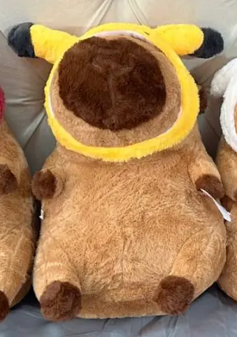 Детский набор Игрушка плед Капибара в костюмах мягкая игрушка с пледом для детей - фото 4