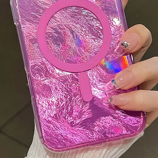 Чохол Epik TPU Shiny Mountain MagFit для Apple iPhone 16, 6.1 Pink - фото 2